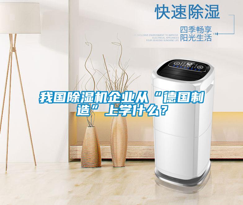 我國除濕機(jī)企業(yè)從“德國制造”上學(xué)什么？