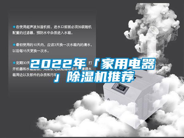 2022年「家用電器」除濕機(jī)推薦