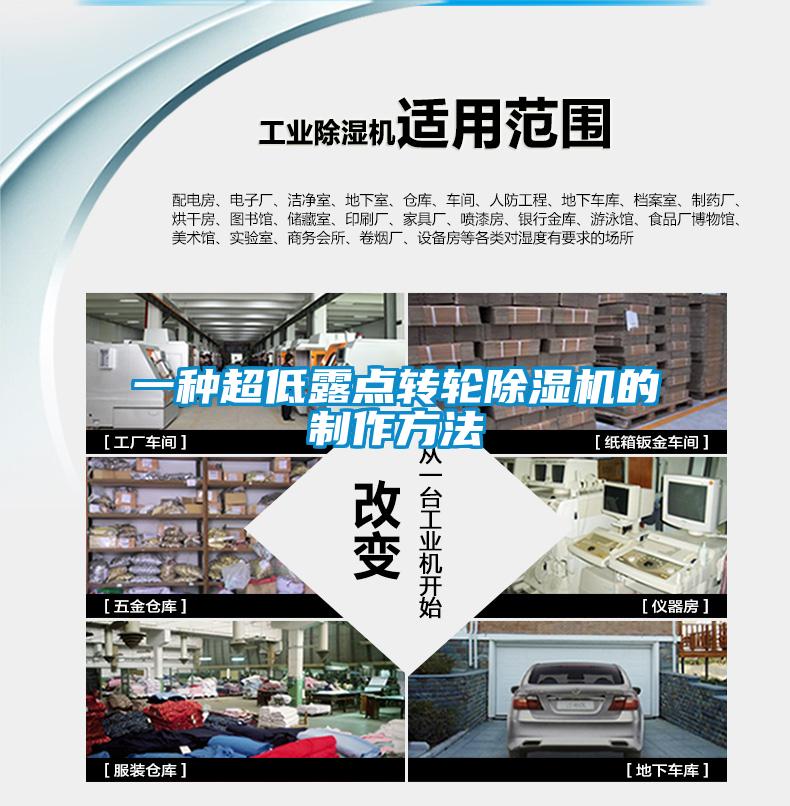 一種超低露點轉輪除濕機的制作方法
