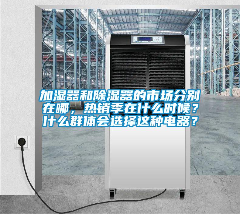 加濕器和除濕器的市場分別在哪，熱銷季在什么時候？什么群體會選擇這種電器？