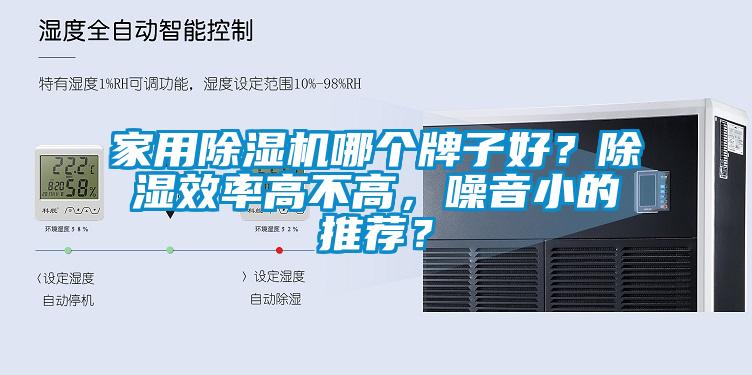 家用除濕機哪個牌子好？除濕效率高不高，噪音小的推薦？