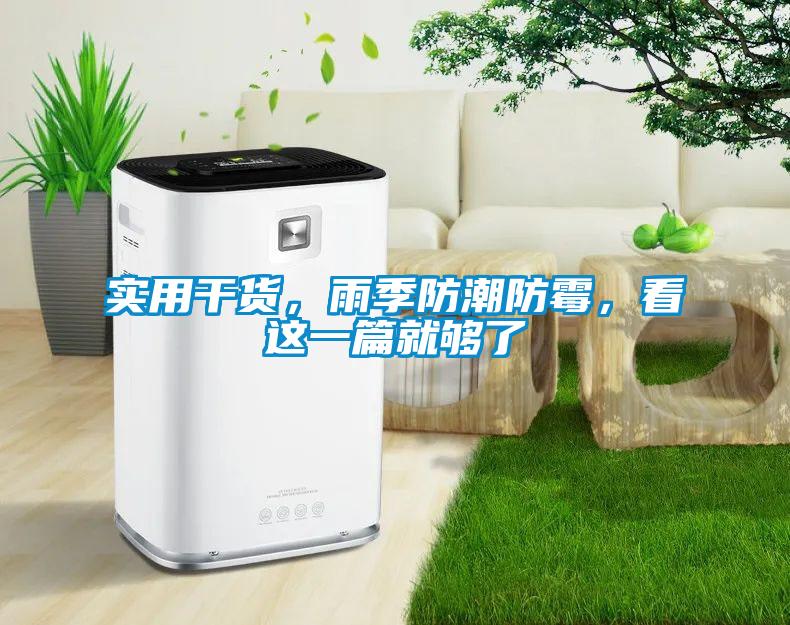 實(shí)用干貨，雨季防潮防霉，看這一篇就夠了