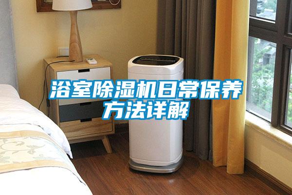 浴室除濕機日常保養方法詳解