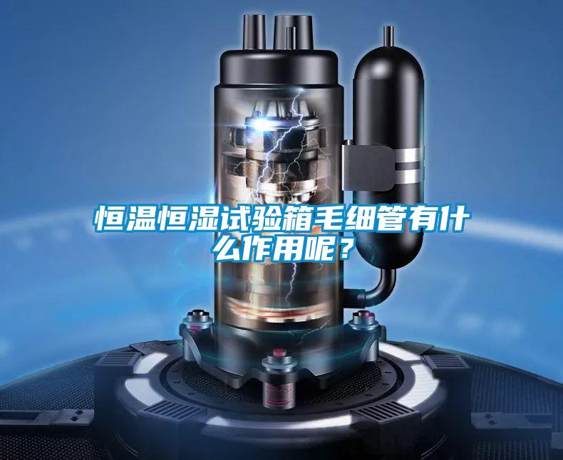 恒溫恒濕試驗(yàn)箱毛細(xì)管有什么作用呢？