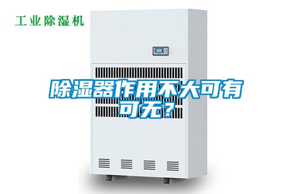 除濕器作用不大可有可無？