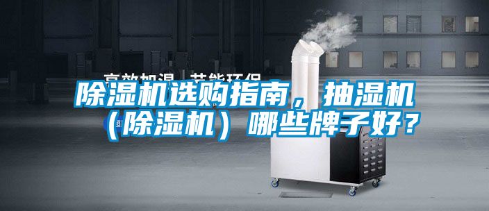 除濕機選購指南，抽濕機（除濕機）哪些牌子好？