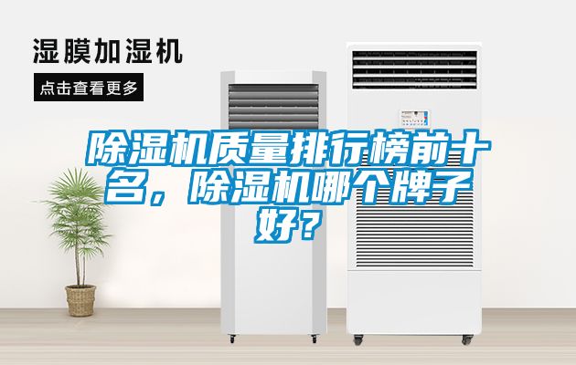 除濕機質量排行榜前十名，除濕機哪個牌子好？